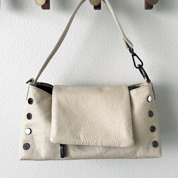 🆕✨ HAMMITT VIP Baguette Alabaster Glaze Patent Leather Shoulder Crossbody Bag - Picture 4 of 11